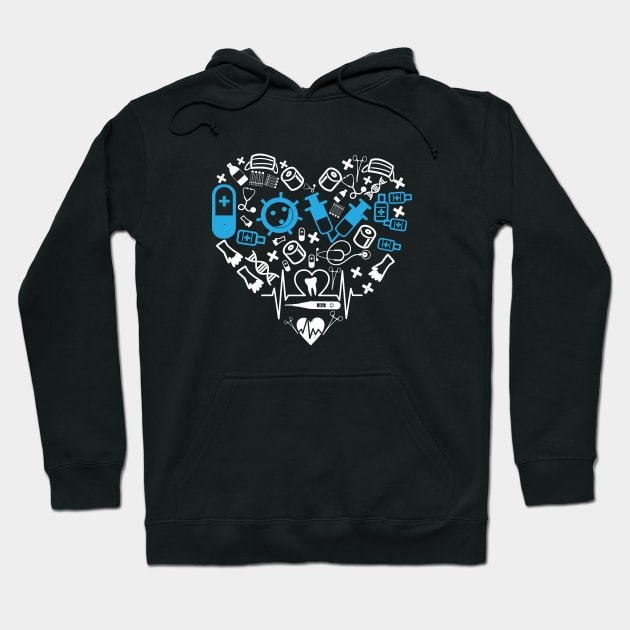 Medicine - Heart From Medicine Equipment Hoodie by NoPlanB